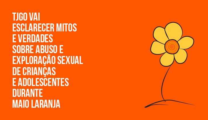 Arte da campanha Maio Laranja