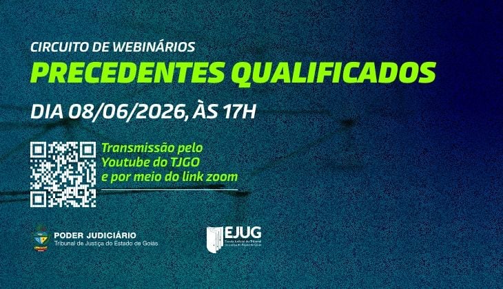 TJGO realiza nova edição do Circuito de Webinários com foco em precedentes qualificados