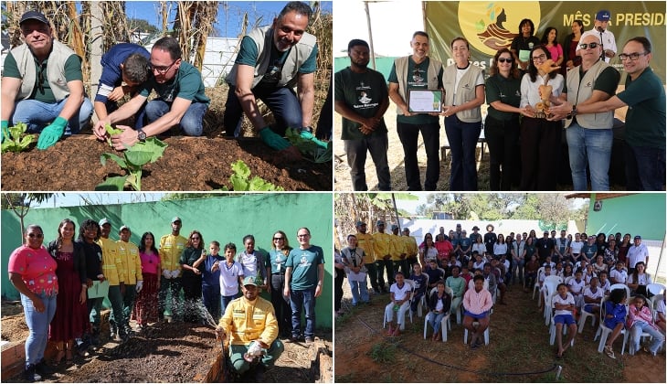 Projeto Raízes Kalungas: TJGO inaugura horta comunitária em escola de Cavalcante durante programação do ‘Mês da Presidência’