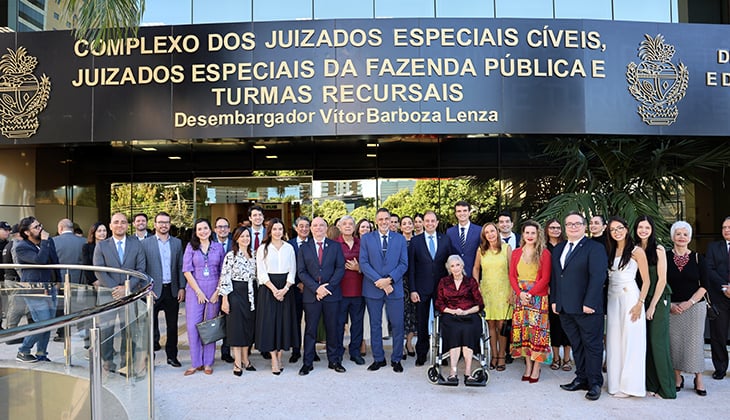 Leandro Crispim anuncia ampliação do CEI da comarca de Goiânia e entrega melhorias no Complexo dos Juizados Desembargador Vitor Barboza Lenza; obra é a 55ª da atual gestão