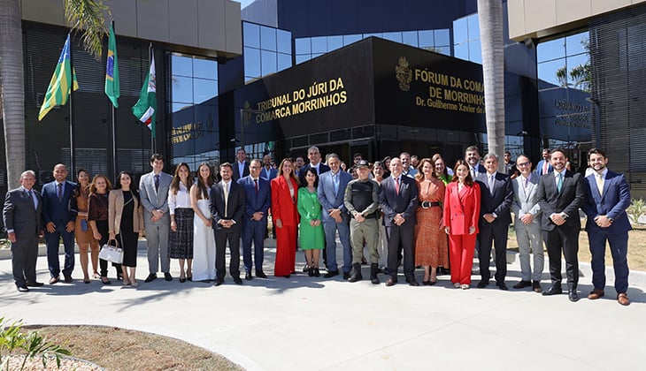 59ª obra da gestão do presidente Leandro Crispim, fórum da comarca de Morrinhos é entregue após revitalização e modernização; solenidade ocorreu nesta sexta (24)