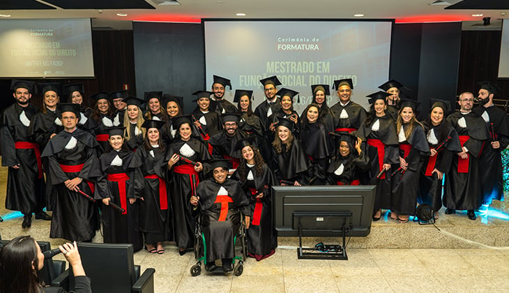 Ejug realiza cerimônia de formatura da primeira turma de mestrado interinstitucional em Direito (minter), em parceria com a Fadisp  