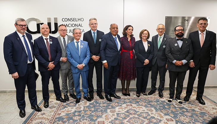 Presidente Leandro Crispim participa da posse do ministro Benedito Gonçalves, do STJ, como corregedor nacional de Justiça