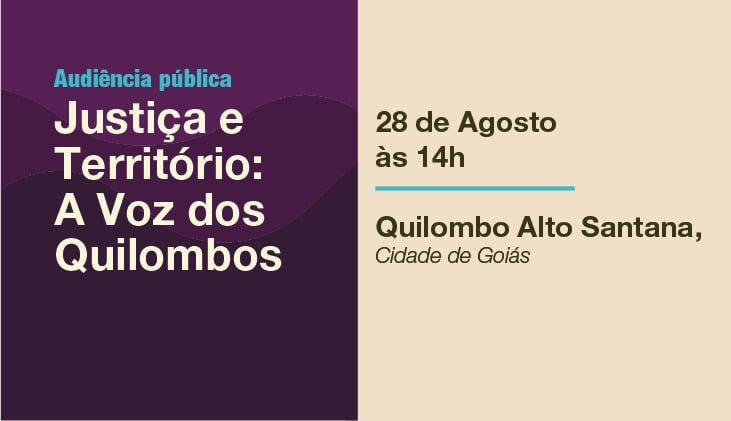 TJGO realiza primeira audiência pública do projeto 'Justiça e Território: A Voz dos Quilombos', na comarca de Goiás