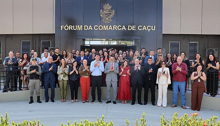 63ª obra da gestão de Leandro Crispim, revitalização do fórum da comarca de Caçu é entregue nesta quinta-feira (27)