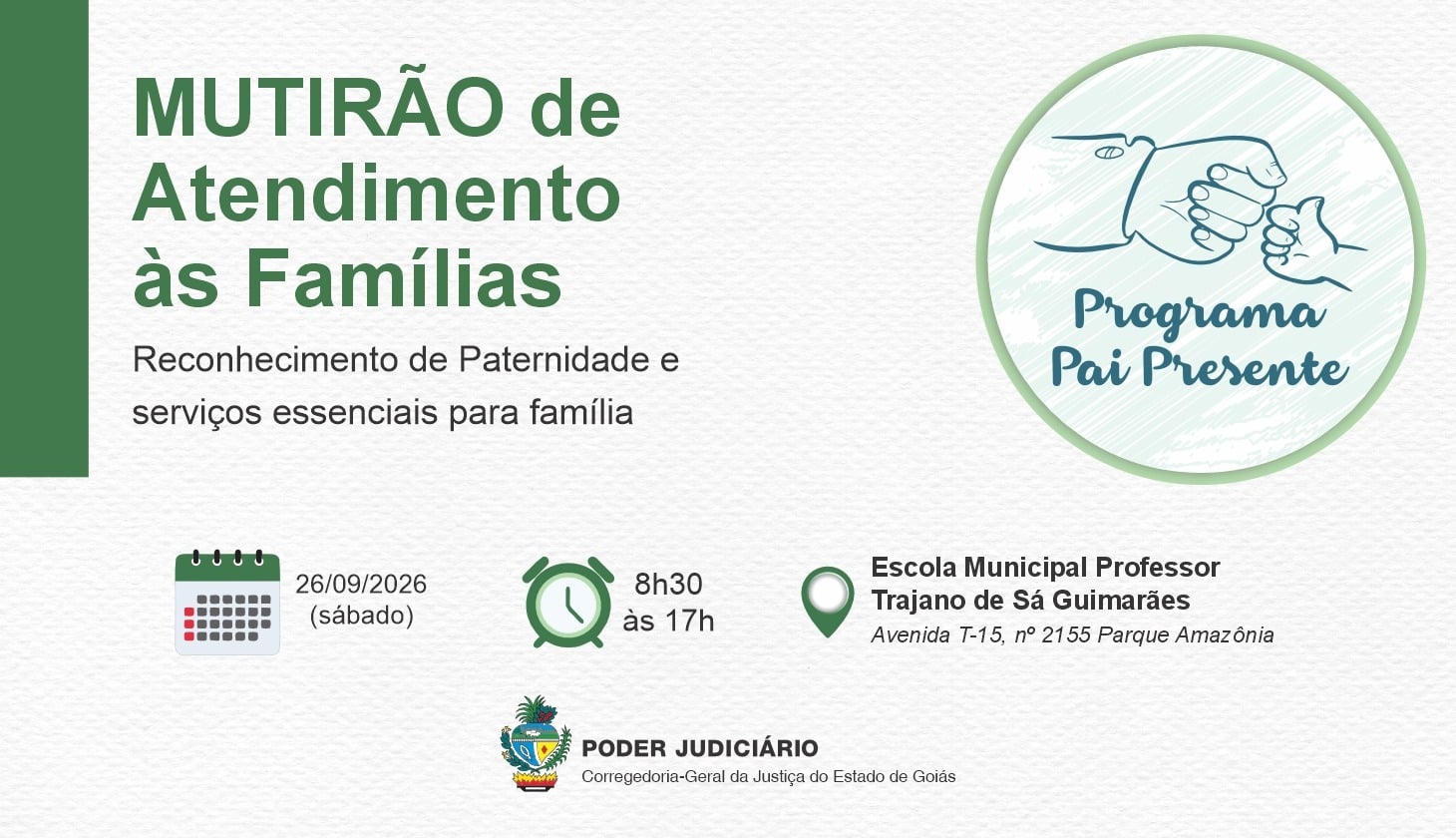 4º Mutirão de Atendimento às Famílias será neste sábado (26), com serviços gratuitos à população como emissão de RG e exames de DNA