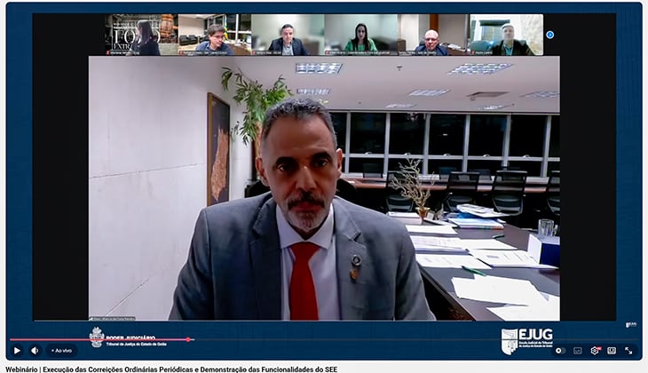 Correições ordinárias periódicas 2026: webinário leva orientações sobre cronograma e funcionalidades do SEE a diretores de Foro e representantes dos cartórios extrajudiciais
