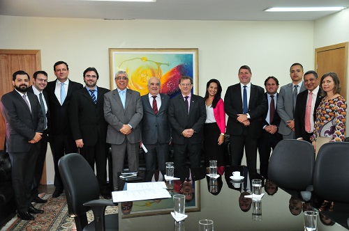 Presidente recebe visita