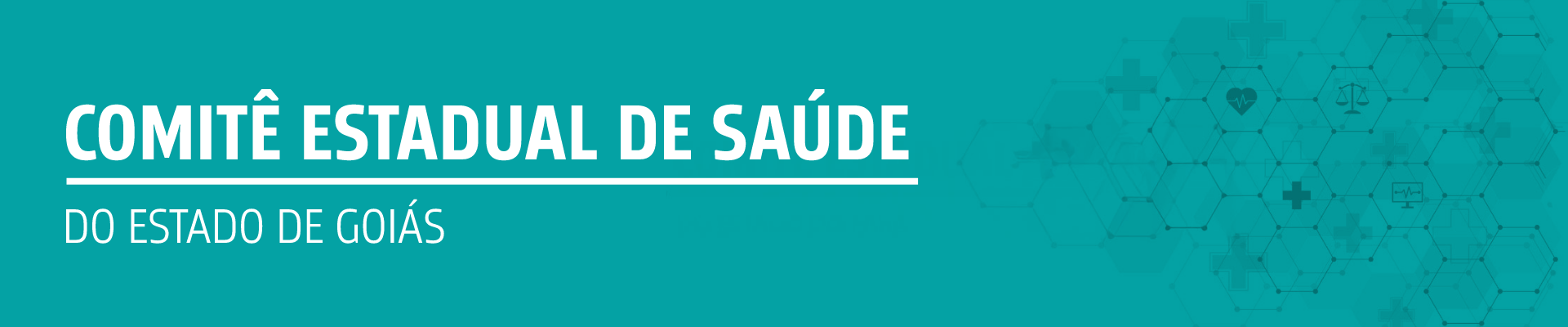 banner do Comitê Estadual de Saúde do Estado de Goiás